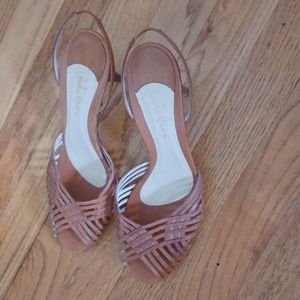 Cole Haan Collection Cognac Strappy Sandals